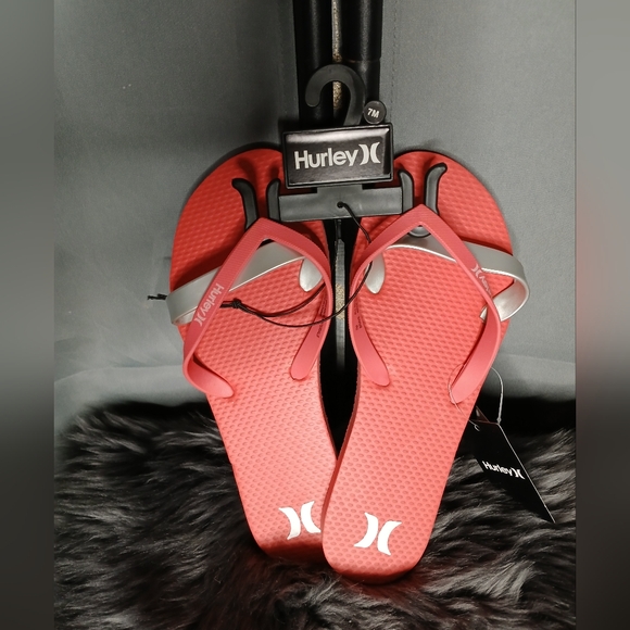 Hurley Women's 7M Brave Flip Flop Sandals - Floral/Pink - Picture 8 of 8